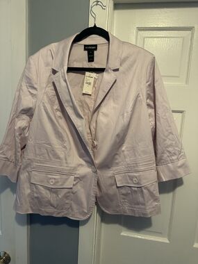 Lane Bryant Lilac Cropped Blazer Jacket - NWT 22W